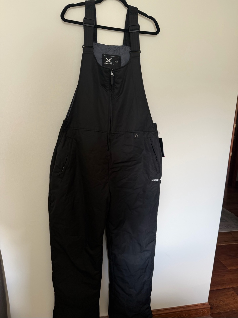 Arctix Black Women's Insulated Snow Bibs with Adjustable Straps